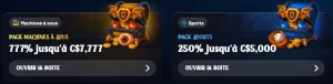 Dracula Casino offres de bienvenue