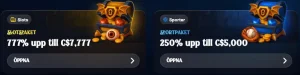 Dracula Casino välkomsterbjudande