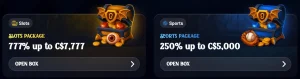 Dracula Casino welcome offers